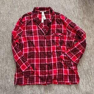 Victoria’s Secret Plaid Sleep Shirt – Women’s Size Large – NWT